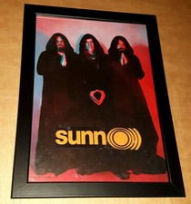 SUNN O))) - Band+Logo - Collage-Wandbild (gerahmt; A4)
