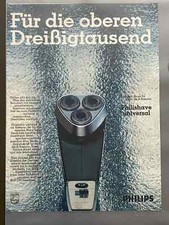 Philishave Universal Rasierapparat Rasierer Original 1968 Vintage Advert Werbung