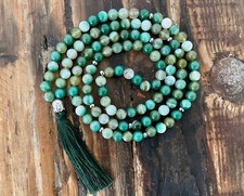 Mala Kette - Achat & Buddha - Edelstahl - NEU - Yoga - Schmuck - Halskette!!