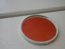 Spiegel Taschenspiegel DDR Plastik Handtasche Makeup ca 6cm VEB 