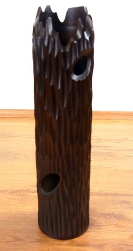 Tischvase baumrindenoptik - tischvase, "baumrindenoptik"