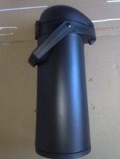 Pump-Thermoskanne, Glaszylinder, Kunststoffgehäuse-schwarz matt 1,8L. / 14Tassen