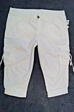  ESPRIT Caprihose 3/4 Hose Cargo Body Fit wide leg Gr.38 weiß  NEU