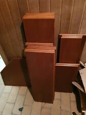 17 Regale Kirschholz mit 34 Trägern und 15 Wandschienen 