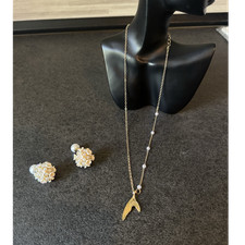 Goldfarbenes schmuckset mit - schmuckset,