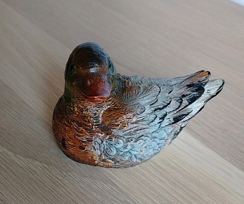 Keramikfigur ente schwimmend - keramikfigur,