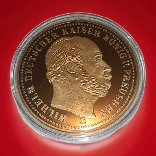 Xxl medaille wilhelm 1871 - medaille,