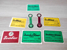 8 Bieretiketten - DDR aus