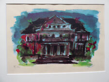 MARKUS LÜPERTZ - "PORTRAIT EINES LANDHAUSES" - FARB-OFFSETLITHOGRAFIE