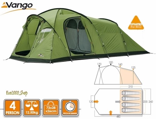 Campingzelt sitzer vango - 4-sitzer,