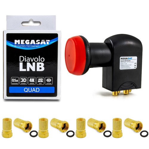 Megasat diavolo quad lnb 60db - diavolo, +60db