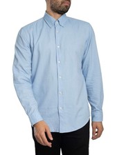 BOSS Herren Rickert-Hemd, Blau