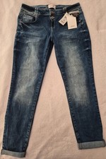 Damenjeans, blau mit Waschung