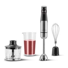 KLAMER Stabmixer Set 1000 Watt, 4 in 1 Pürierstab Edelstahl mit SmartSpeed pe…