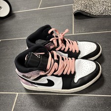 Nike Air Jordan 1 Mid Pink Quartz White Dark