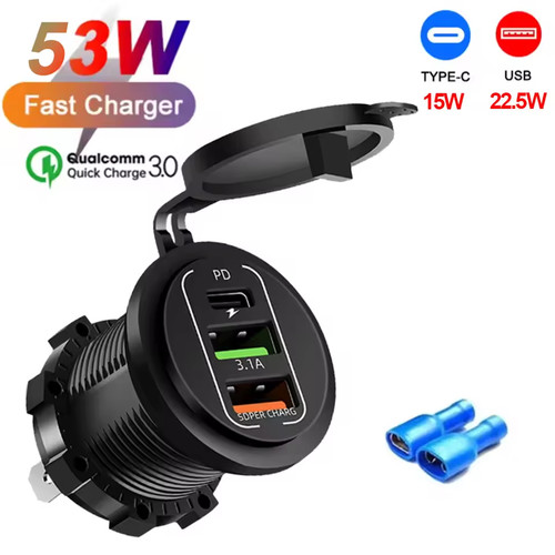 12v usb auto kfz - qc,