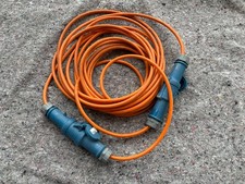 2x, CEE Kabel H07BQ-F 3G 2,5 Verlängerung Camping Mennekes 7,5m