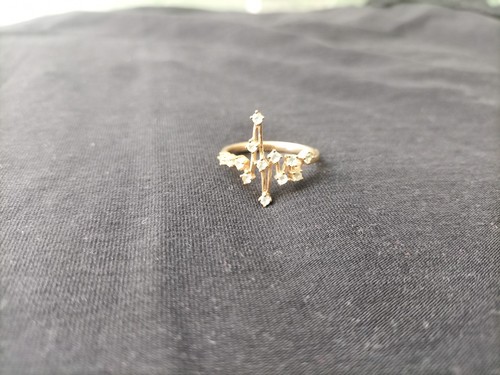 Ring aus 375 gg - gr.19,