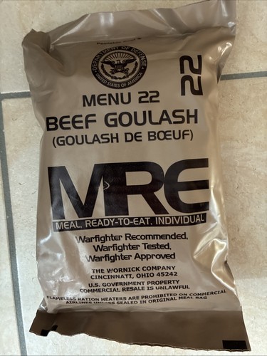 Army mre meal - meal, eat
