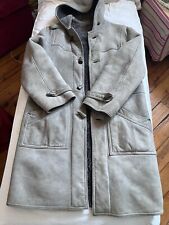 Schaffellmantel Im Dufflecoat-Stil, ca. Größe 40, Vintage