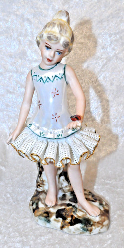 Porzellan figur mädchen im - figur,