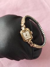 Dugena Damen Uhr Gold Handaufzug Vintage Mechanisch Funktioniert