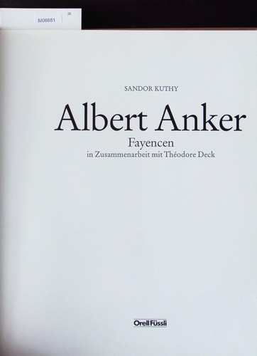 Albert anker fayencen in - anker.,