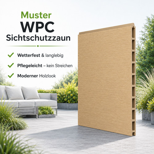 Muster wpc sichtschutzzaun - wpc,