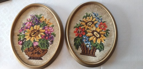 Stickbilder oval handarbeit - 2,