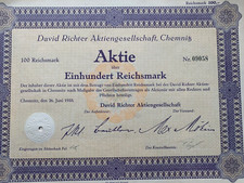 alte Aktie David Richter AG