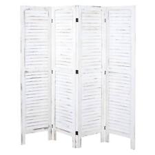 B-Ware Paravent MCW-G30, Trennwand Raumteiler, Shabby-Look 170x160cm weiß