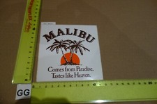 Alter Aufkleber Getränke Korn Schnaps MALIBU