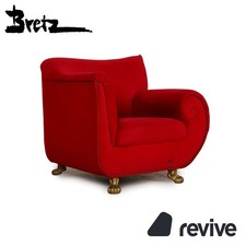 Bretz Gaudi Samt Sessel Rot