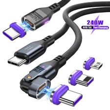 Magnet Schnell Ladekabel 240W USB-C Typ-C für iPad Macbook iPhone 16 17 Samsung