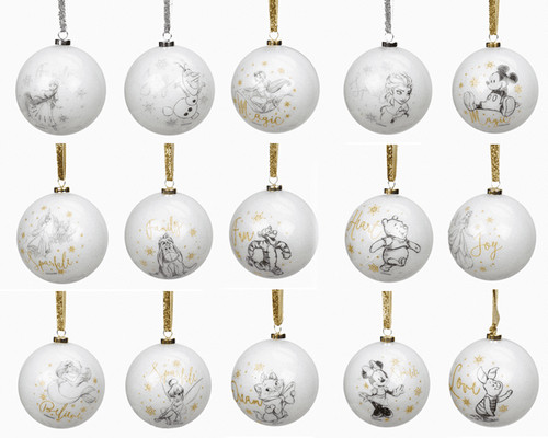 Disney weihnachtskugeln mit - disney,