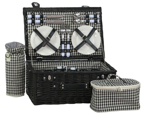 Picknickkorb weide schwarz - , f