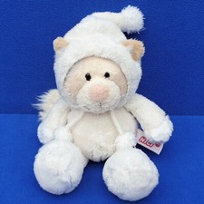 NICI SCHNEEKATZE MÄDCHEN KATZE SNOWDREAMS STOFFTIER ZIPFELMÜTZE 25 CM SNOW CAT