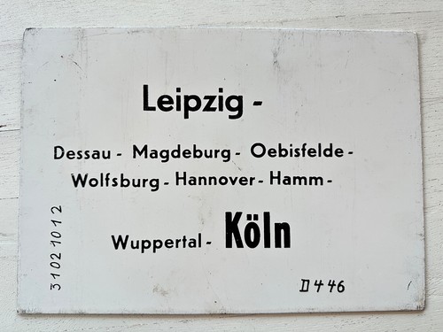 Altes metall zuglaufschild - zuglaufschild,