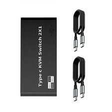 1pc USB C KVM Switch 100W PD
