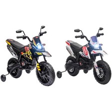 AIYAPLAY Kinder Elektro-Motorrad, 12V Kindermotorrad mit Musik, 6 km/h