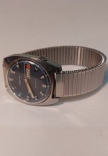 Herren Armbanduhr  Porta elechron 1968-72 mit Tages u. Monatsanzeige