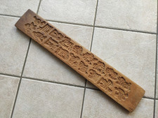 Altes Holzmodel 67 x 11 cm, 30 Motive, Beidseitig, Springerle Backform Antik