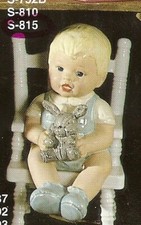 S-0887- Regaljunge mit Hase -