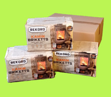 REKORD Kohlebrikett Kohle Briketts Braunkohle 3 x 10 kg in Tüte 30 KG Steinkohle