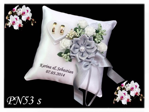 Exklusive ringkissen mit name - ringkissen,
