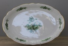 Seltmann Weiden Goldrand Wien grüne Rose Servierplatte  ca.31,8 x 22 cm