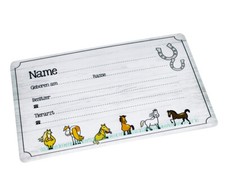 Metall Boxenschild Pferd