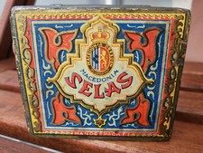 !RAR! BLECHDOSE MACEDONIA DRESDEN SELAS ZIGARETTEN Orientalische Ornamentik 1920