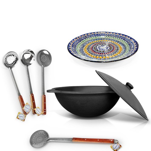 Gusseisen uzbekisch kazan - uzbekisch,