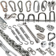 Spannschloss Drahtseil Schäkel Karabiner Edelstahlkette Drahtseilklemme Kausche